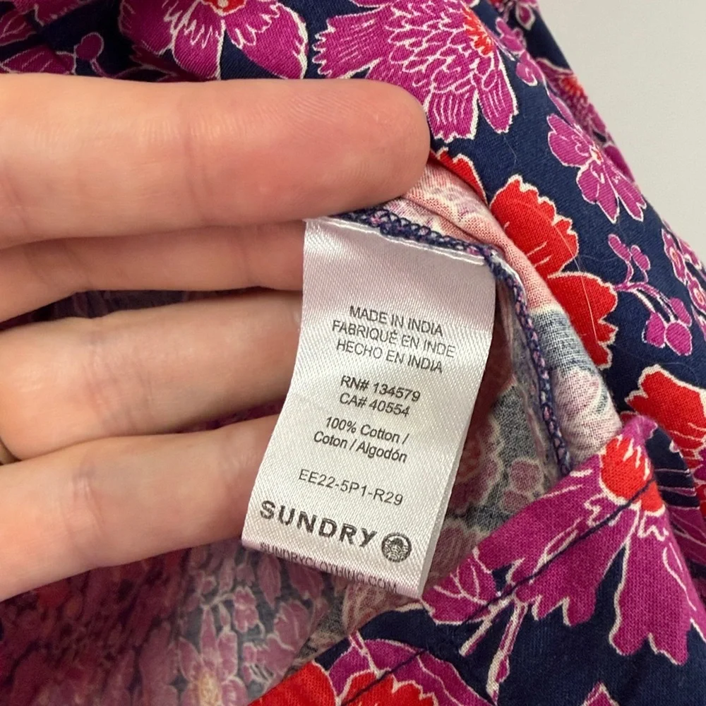 Sundry for Evereve The Anywhere tiered mini dress in a floral print 1 S